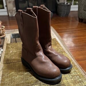 Red Wing Pecos Composite Toe Brown Leather Boots